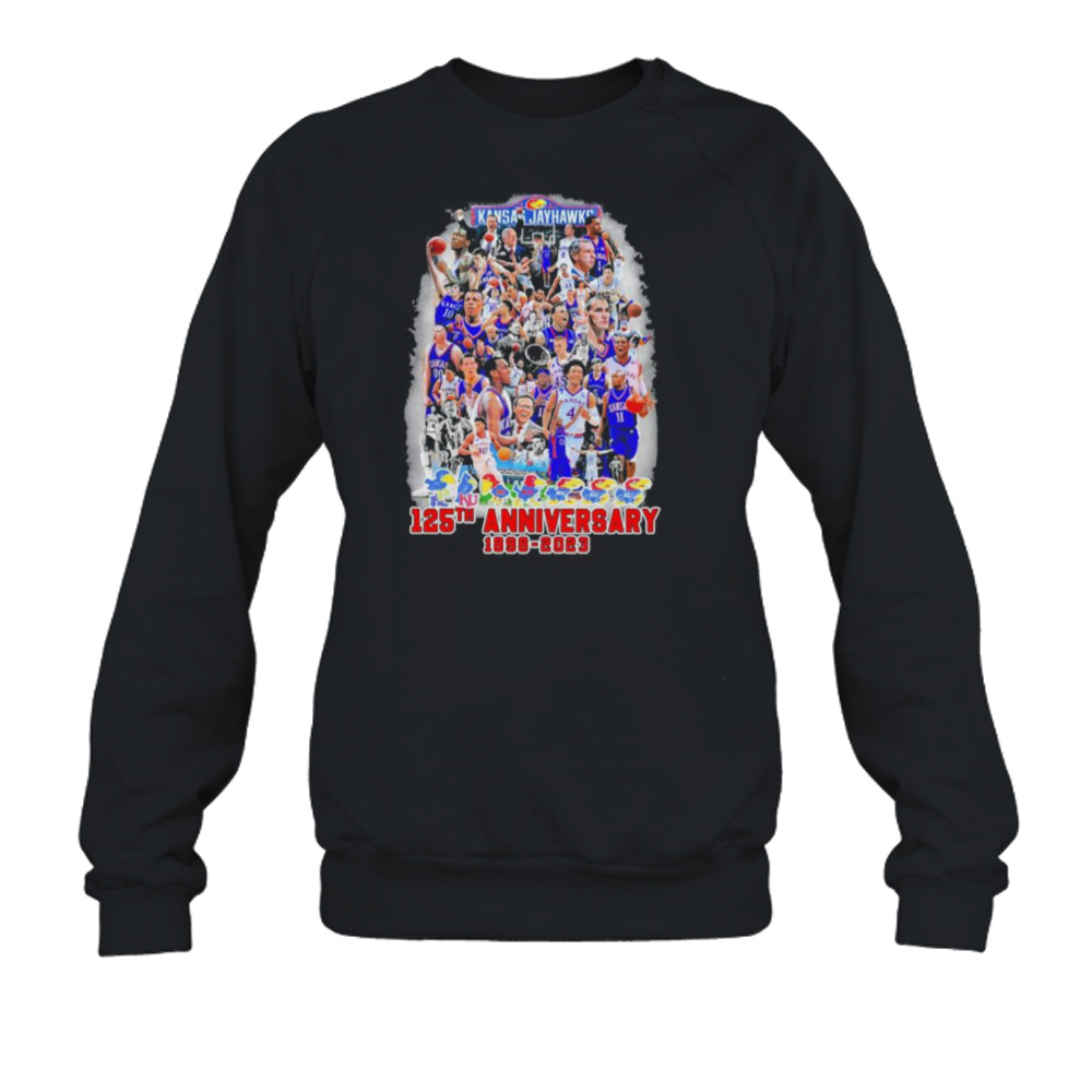Kansas Jayhawks 125th anniversary 1898 2023 history shirt 5 Crewneck Sweatshirt