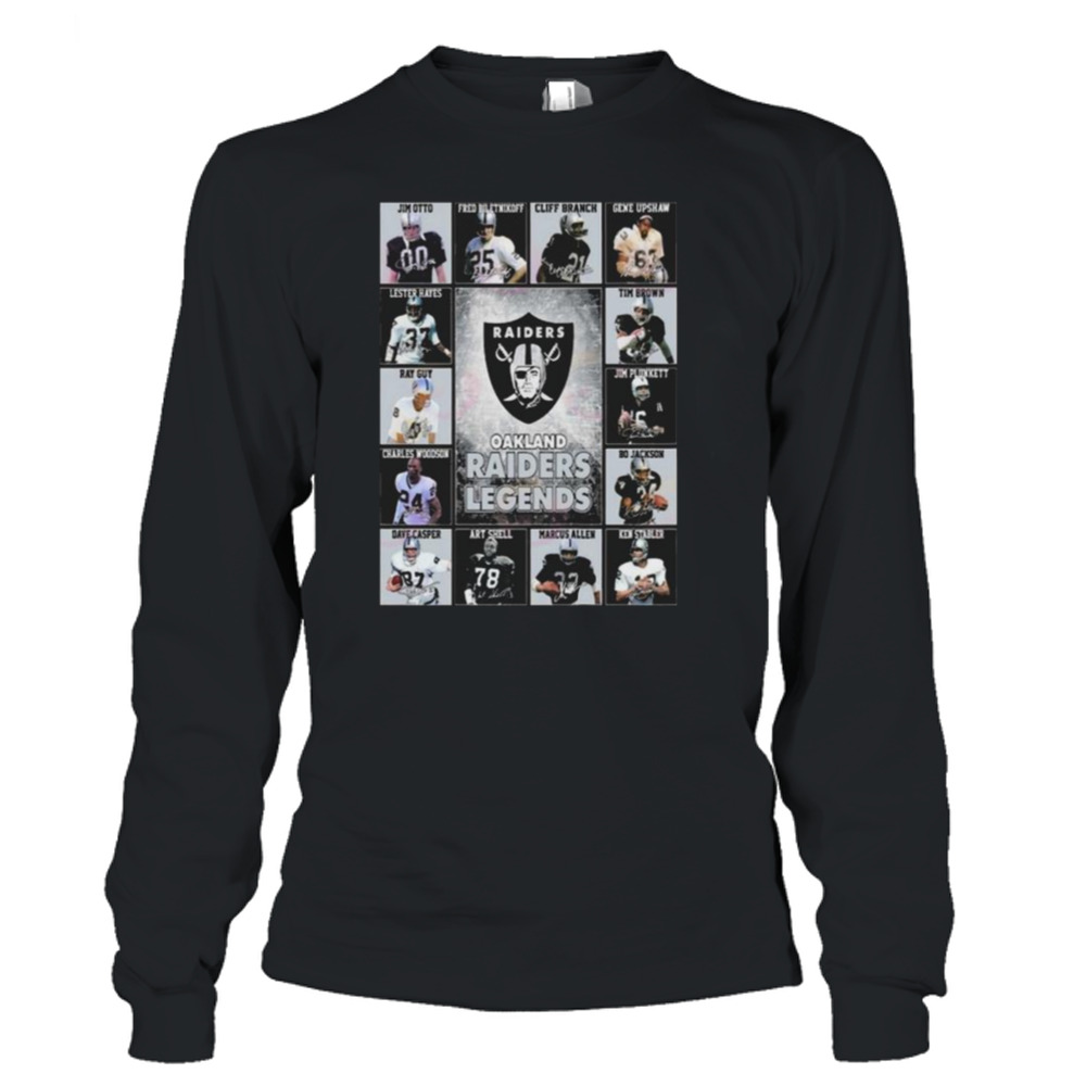 Las Vegas Raiders Legends Players 2023 Signatures shirt 3 Long Sleeve T-Shirt