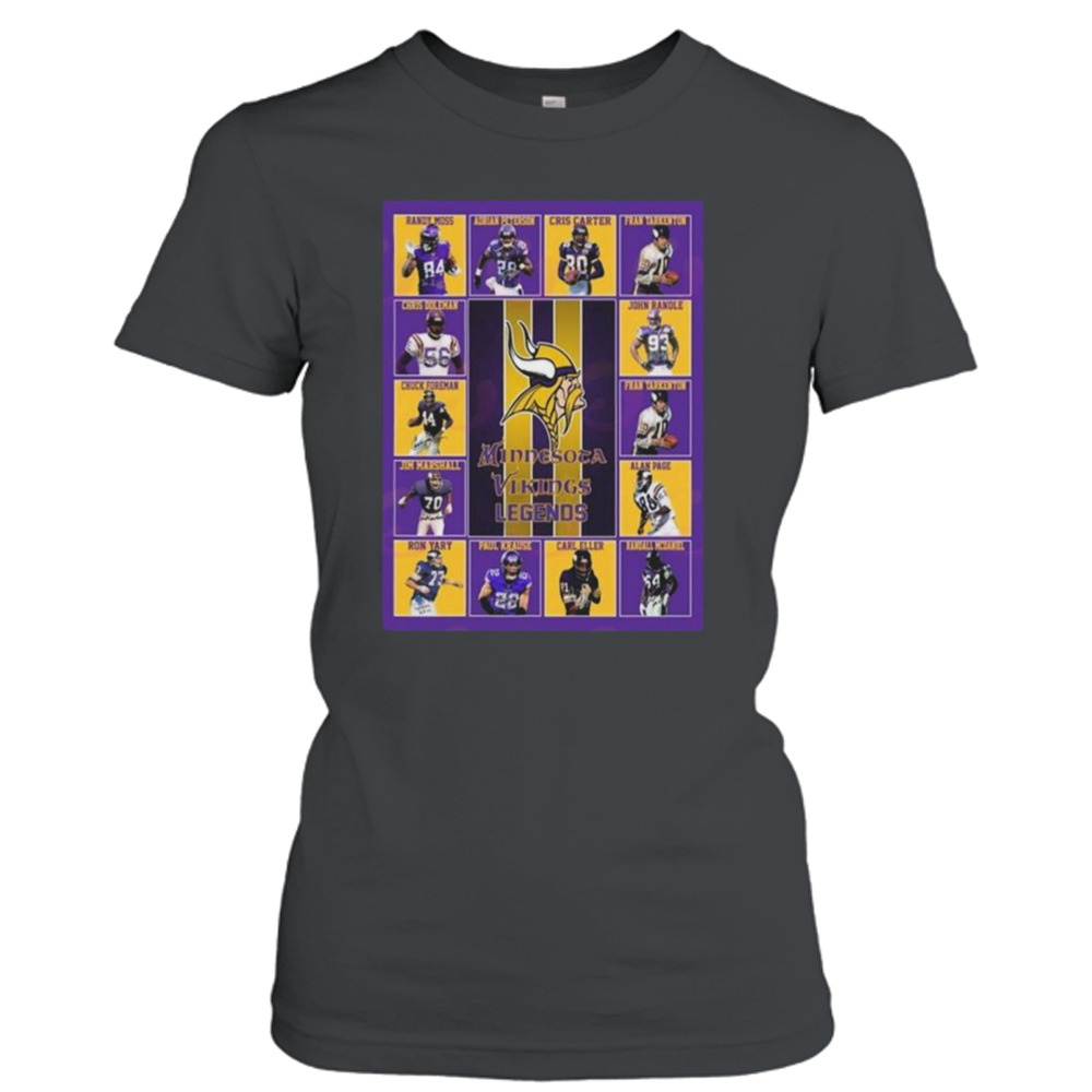 Minnesota Vikings Legends Players 2023 Signatures shirt 2 Ladies T-Shirt
