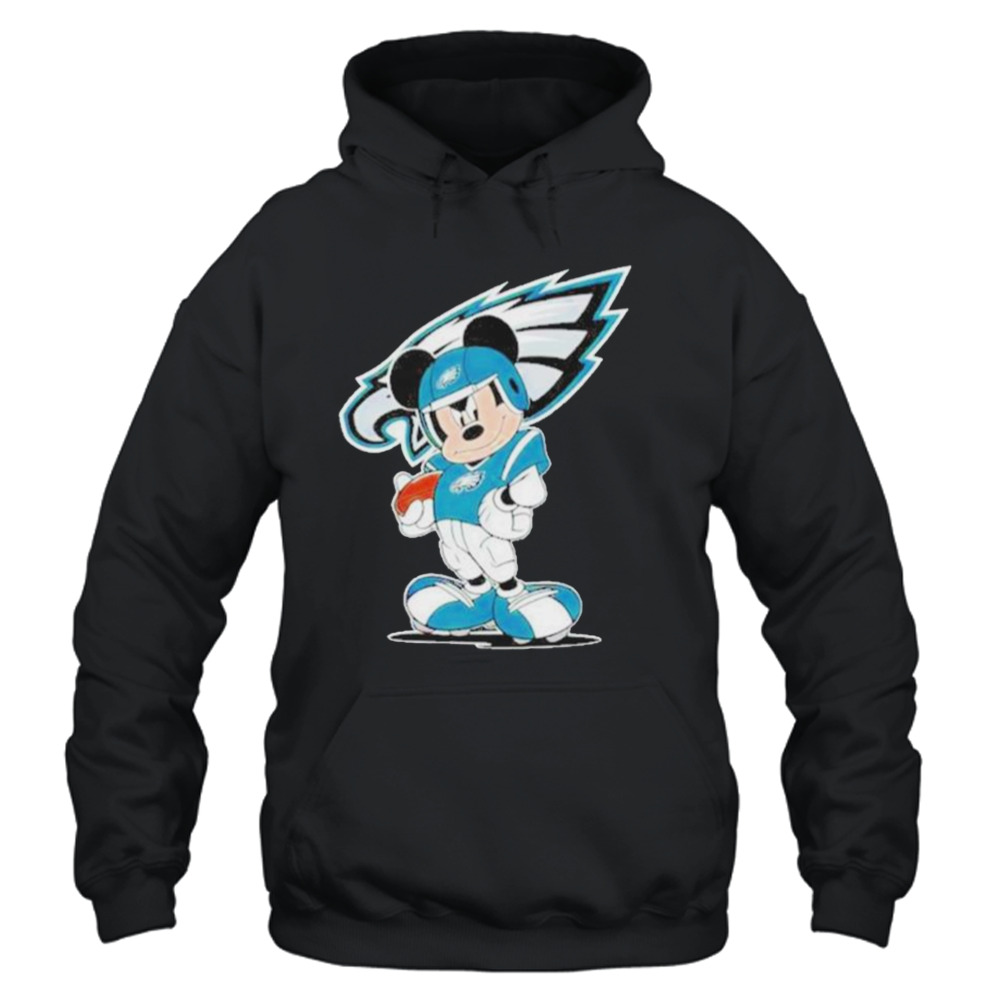 Philadelphia eagles NFL mickey mouse player cartoon 2023 T-shirt 4 Unisex Hoodie