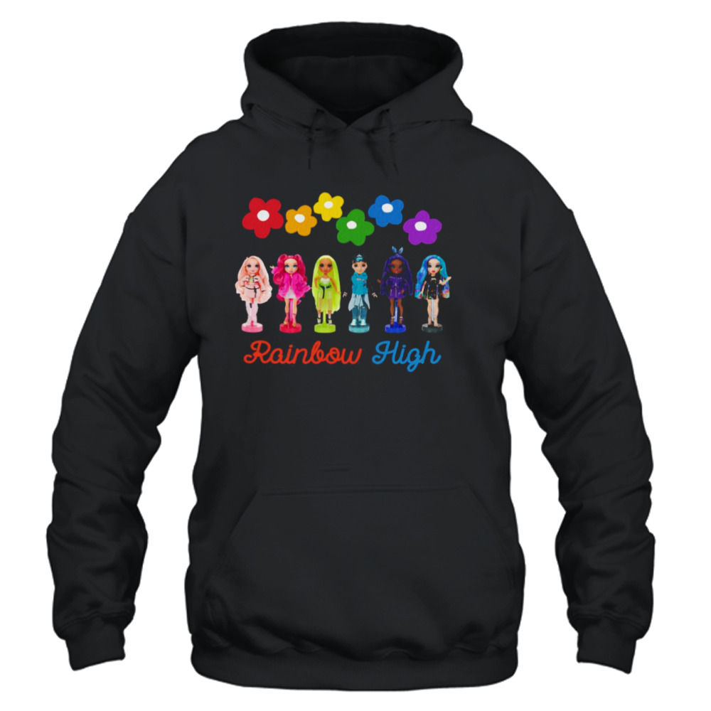 Rainbow High Dolls Characters shirt 4 Unisex Hoodie