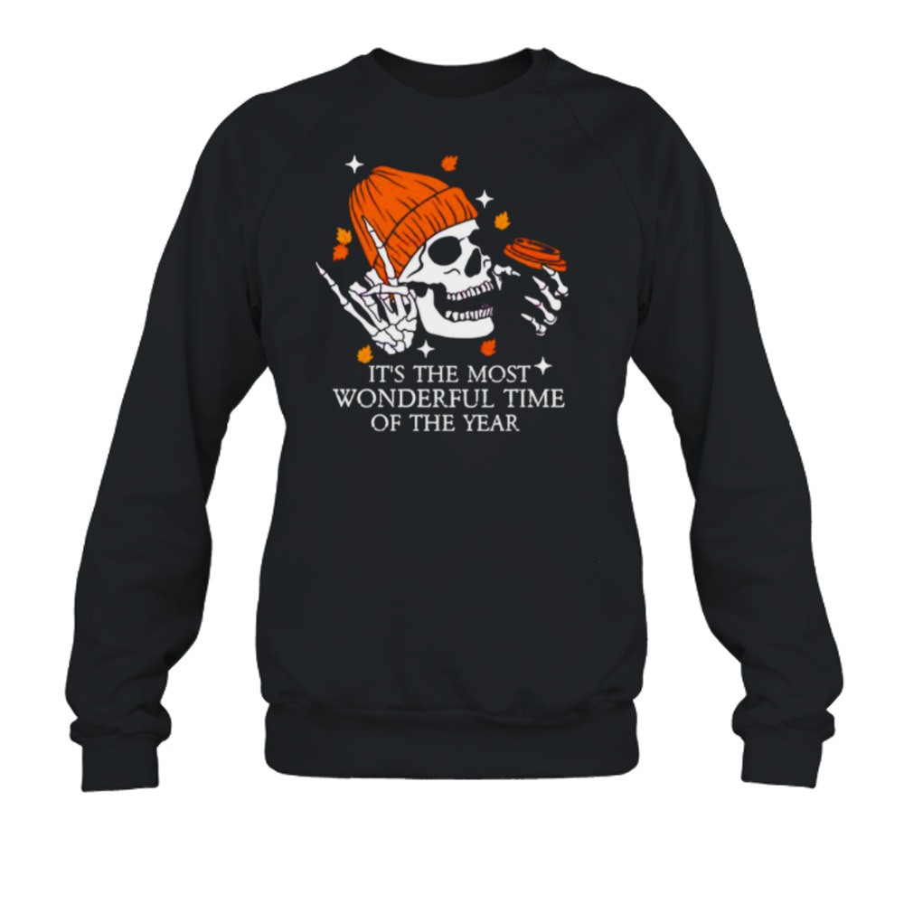 Skeleton coffee it’s the most wonderful time of the year shirt 5 Crewneck Sweatshirt