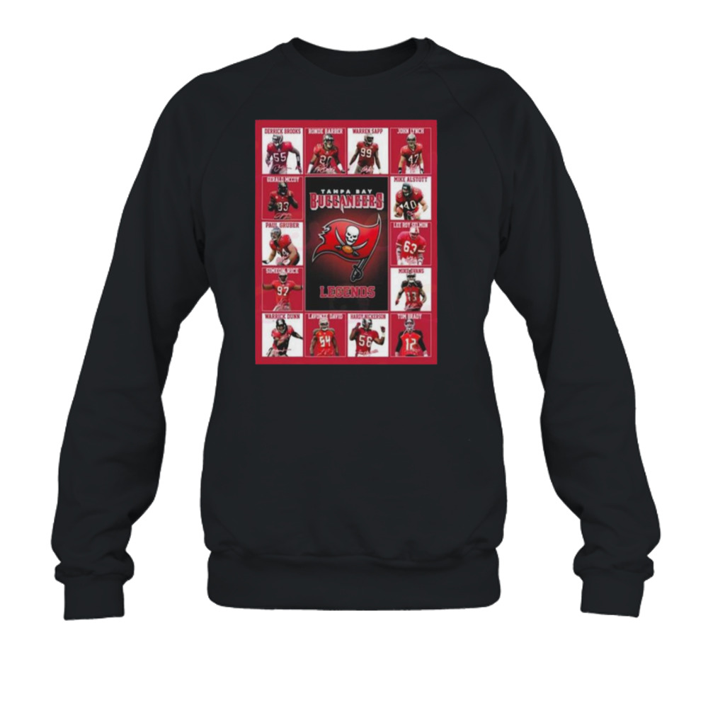 Tampa Bay Buccaneers Legends Players 2023 Signatures shirt 5 Crewneck Sweatshirt