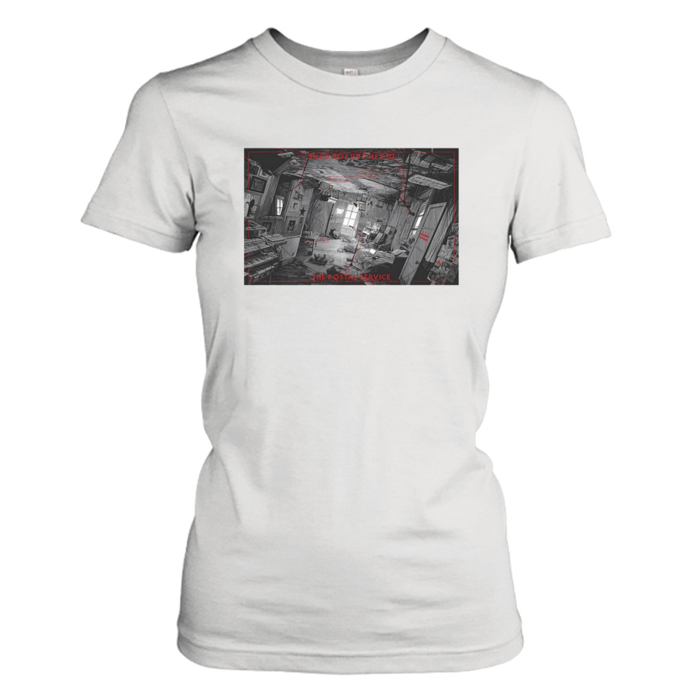 The postal service death cab for cutie sep 12 13 2023 mgm music hall Boston MA art poster design t-shirt 2 Ladies Tee