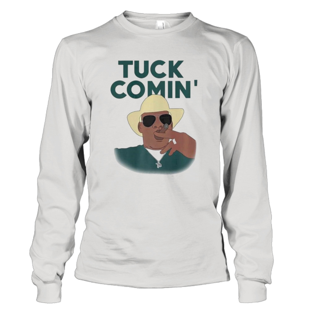 Tuck Comin Smoking Michigan State Football 3 Long Sleeve Tee
