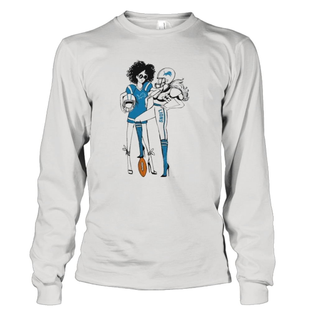 G III 4Her By Carl Banks Heather Gray Detroit Lions Football Girls