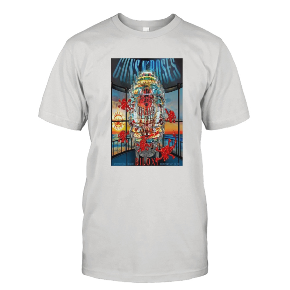 guns n’ roses biloxI ms 2023 event poster shirt