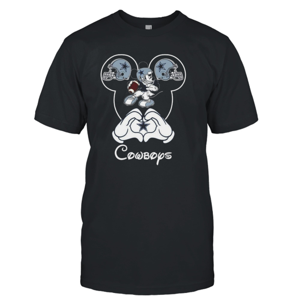 Disney Mickey Mouse Love Dallas Cowboys 2023 T-Shirt