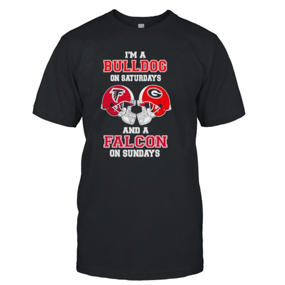 I’m A Bulldogs On Saturdays And A Falcons On Sundays Helmet 2023 T-Shirt