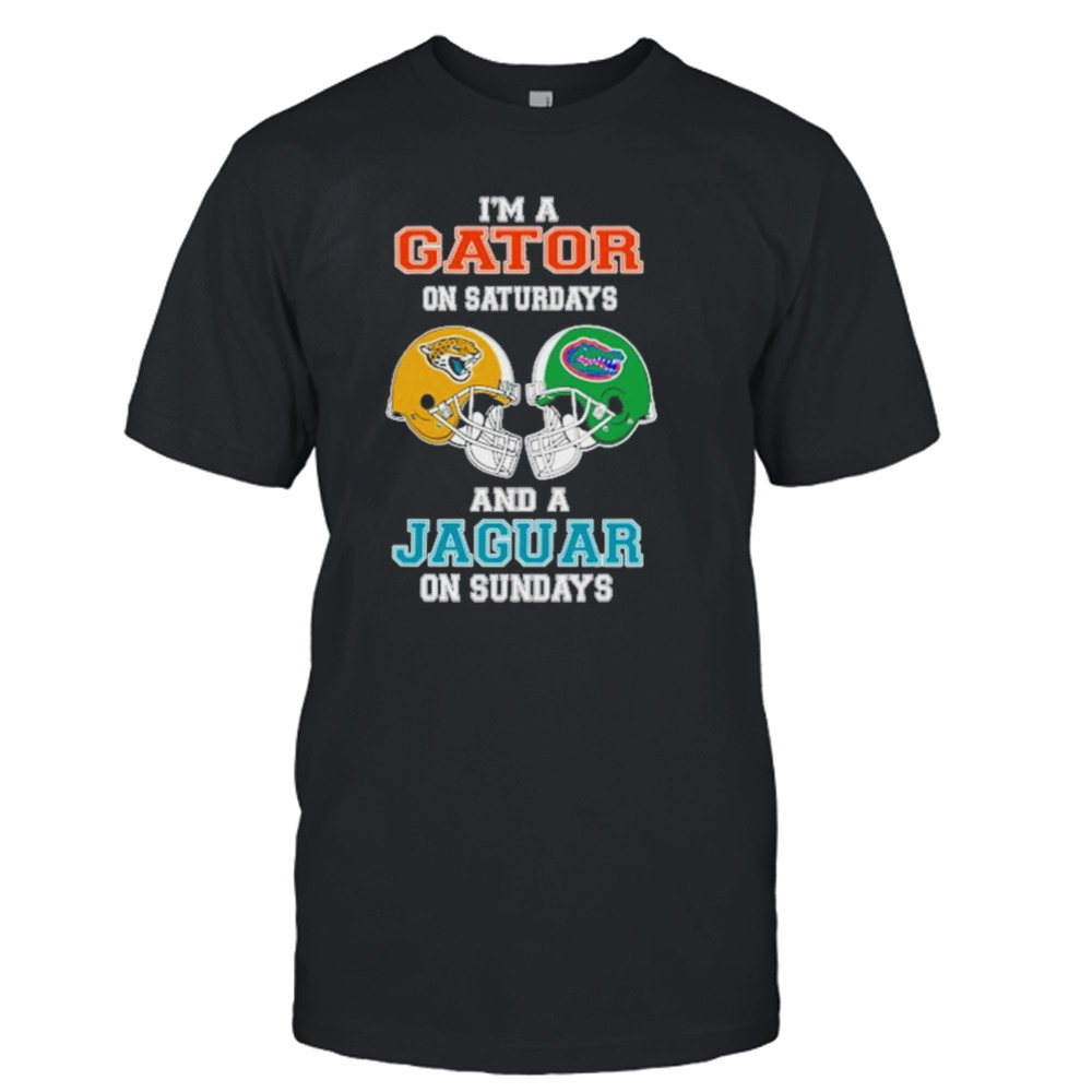 I’m A Gator On Saturdays And A Jaguar On Sundays Helmet 2023 T-Shirt