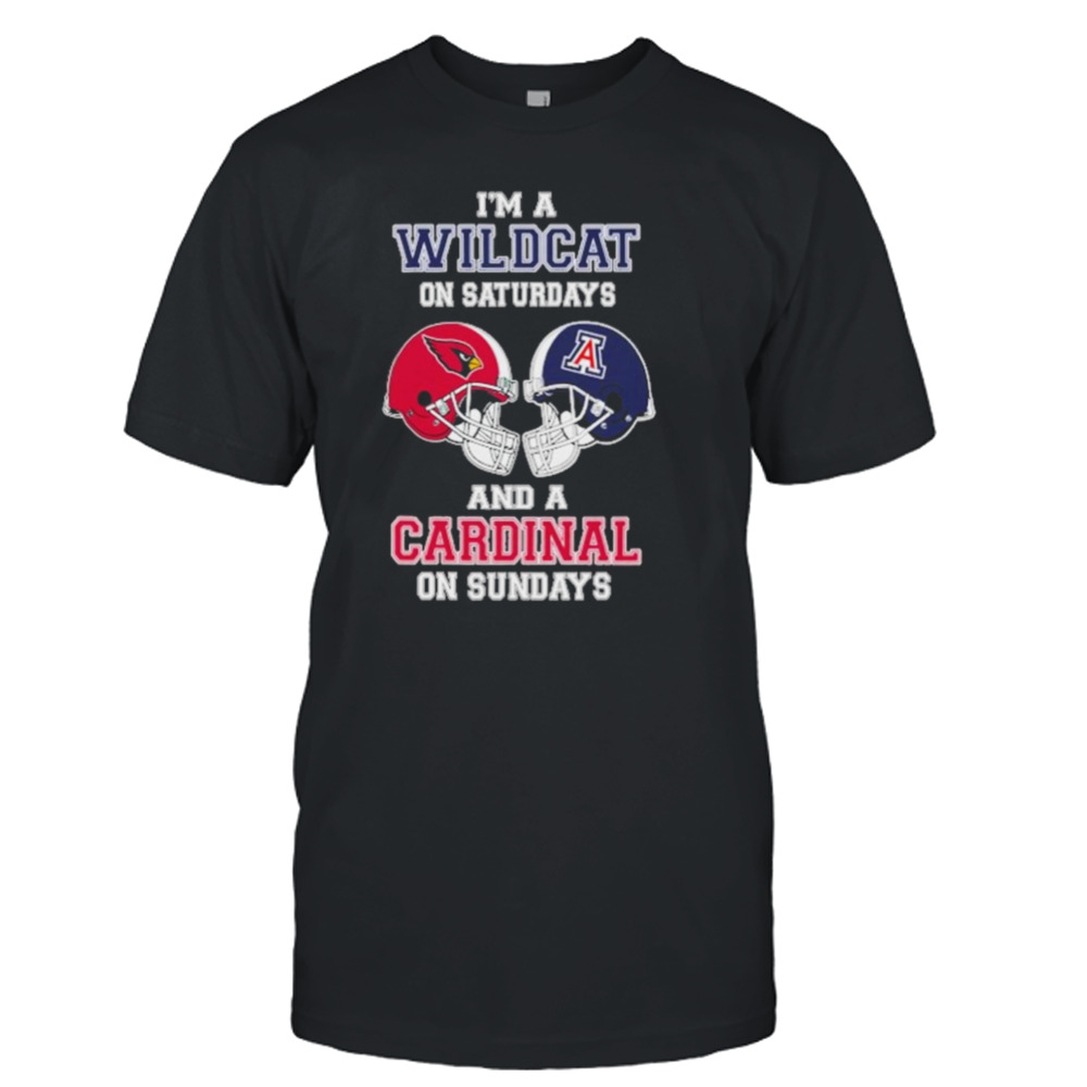 I’m A Wildcats On Saturdays And A Cardinals On Sundays Helmet 2023 T-Shirt