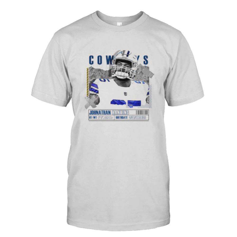 Johnathan Hankins Football Paper Poster Dallas Cowboys shirt