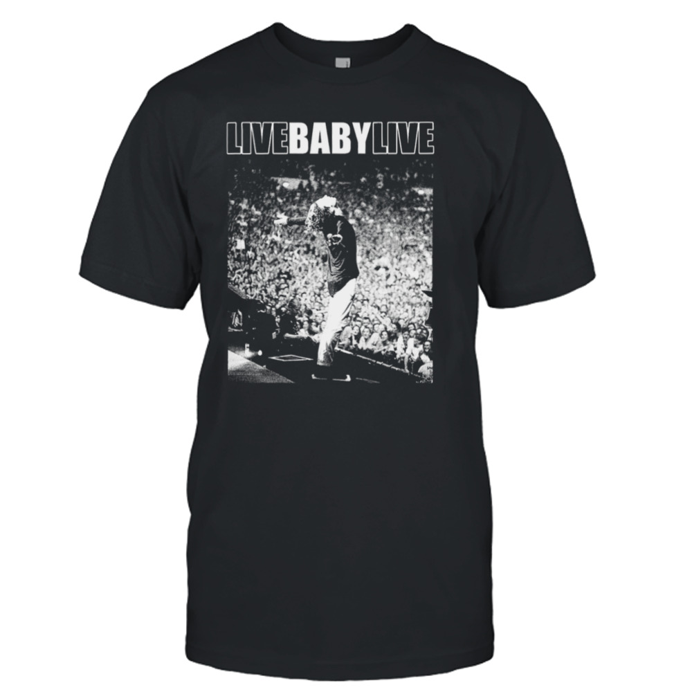 Live Baby Live Halftone Graphic shirt