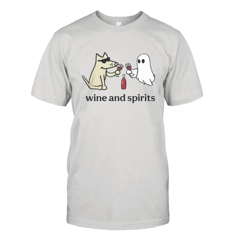 Teddy the dog wine and spirits shirt