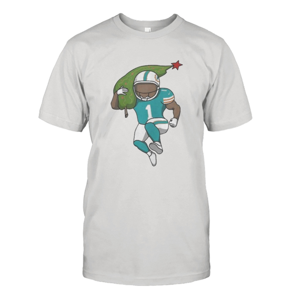 Miami Dolphins Christmas Tree Nfl T-shirt