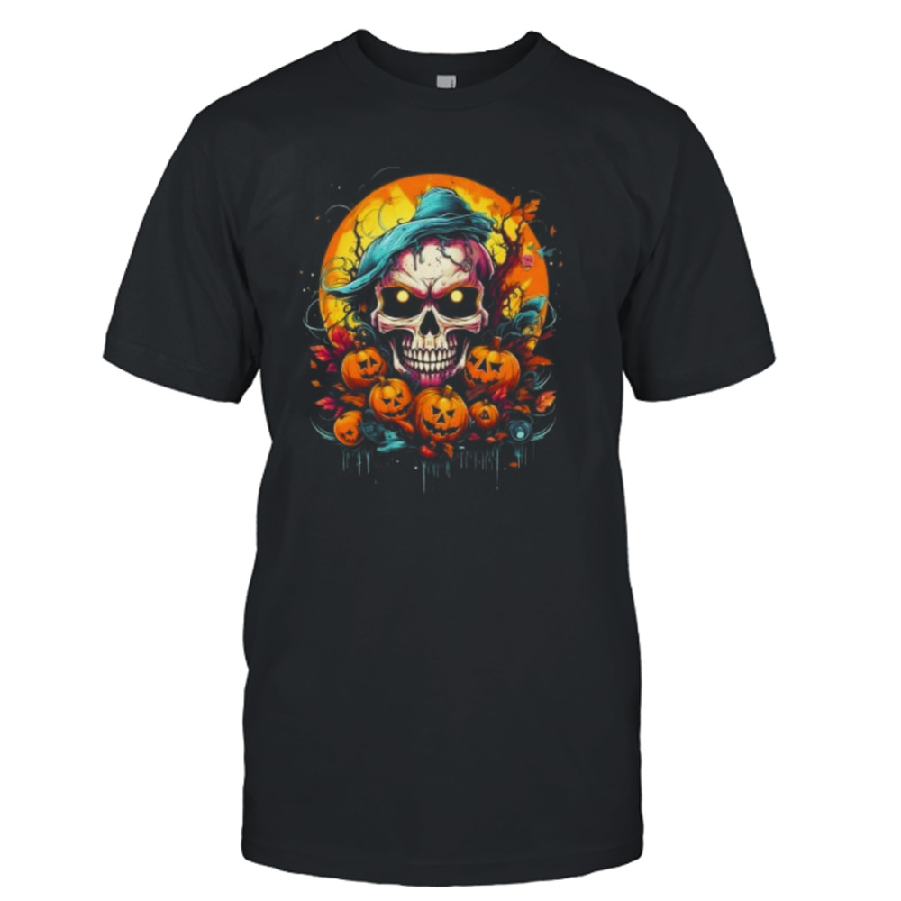 Scary skull Halloween shirt