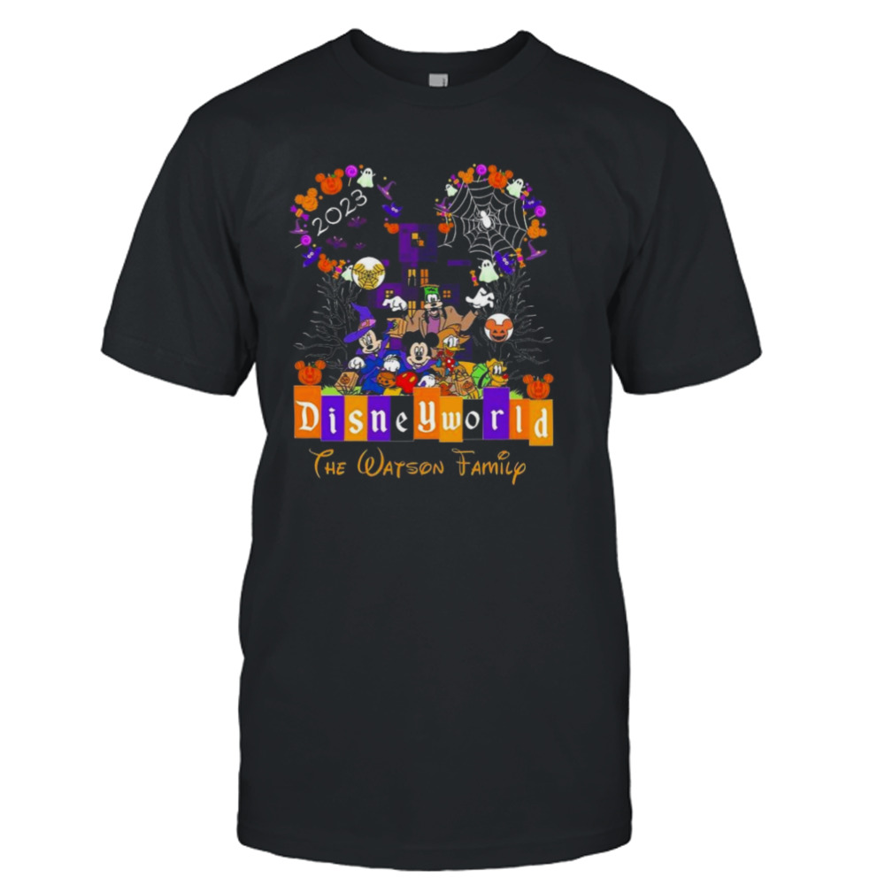 Disney World Halloween Family Disneyland Castle Mickey And Friends Disney Trip T-shirt