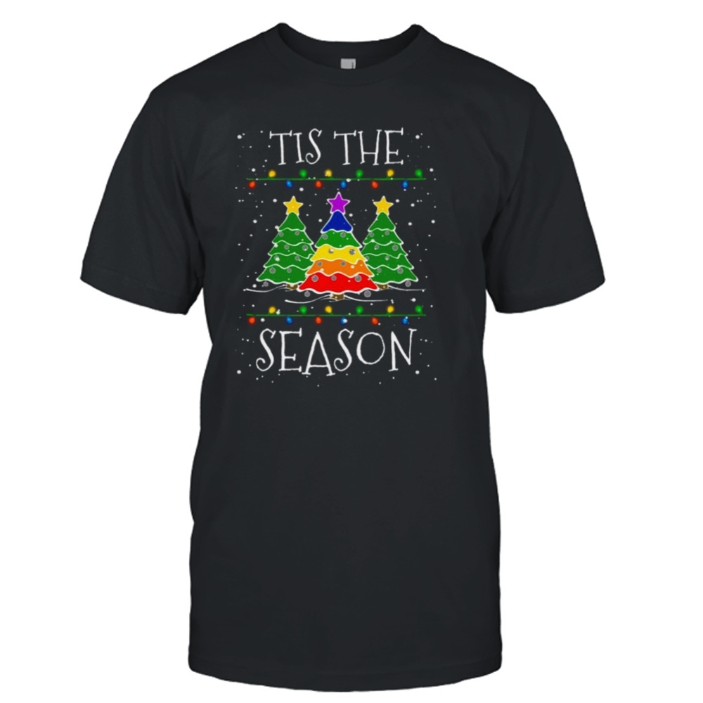 Gay Christmas Lgbtq Gay Pride Christmas Tree Tis The Season shirt