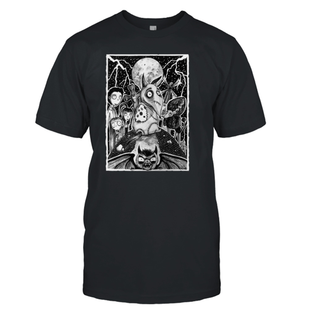 Frankenweenie Chraractes Nightmare Before Christmas shirt