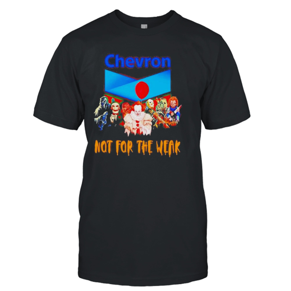 Horror Movie Characters Chevron Not For The Weak Halloween 2023 T-shirt