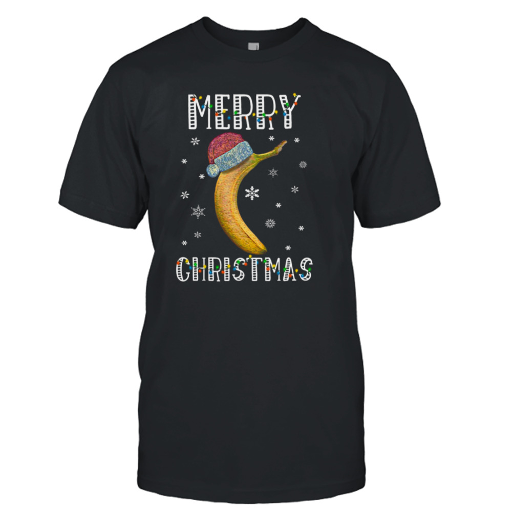 Santa Banana Merry Christmas shirt