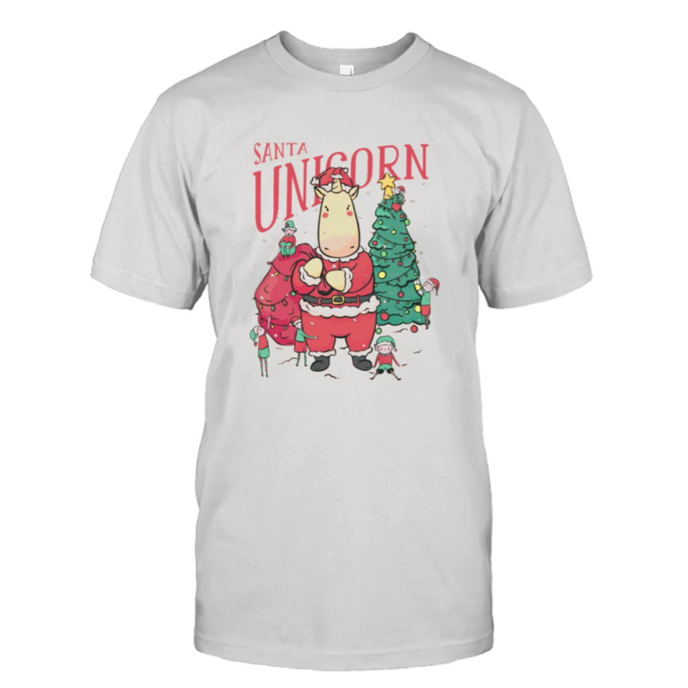 Santa Unicorn Christmas Santa Claus shirt