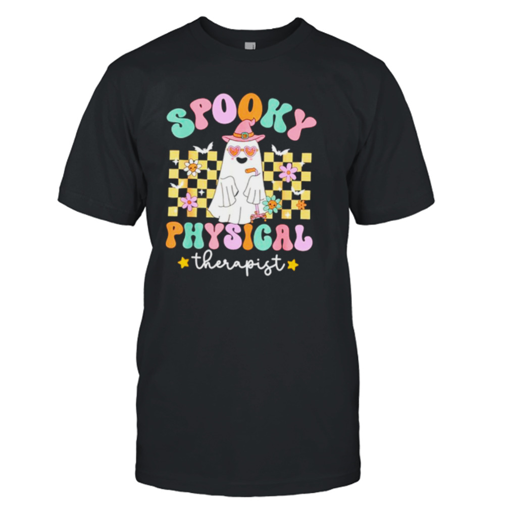 Spooky Physical Therapist Halloween PT Cute Ghost DPT shirt