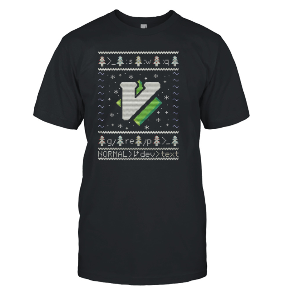 Vim Christmas Logo shirt