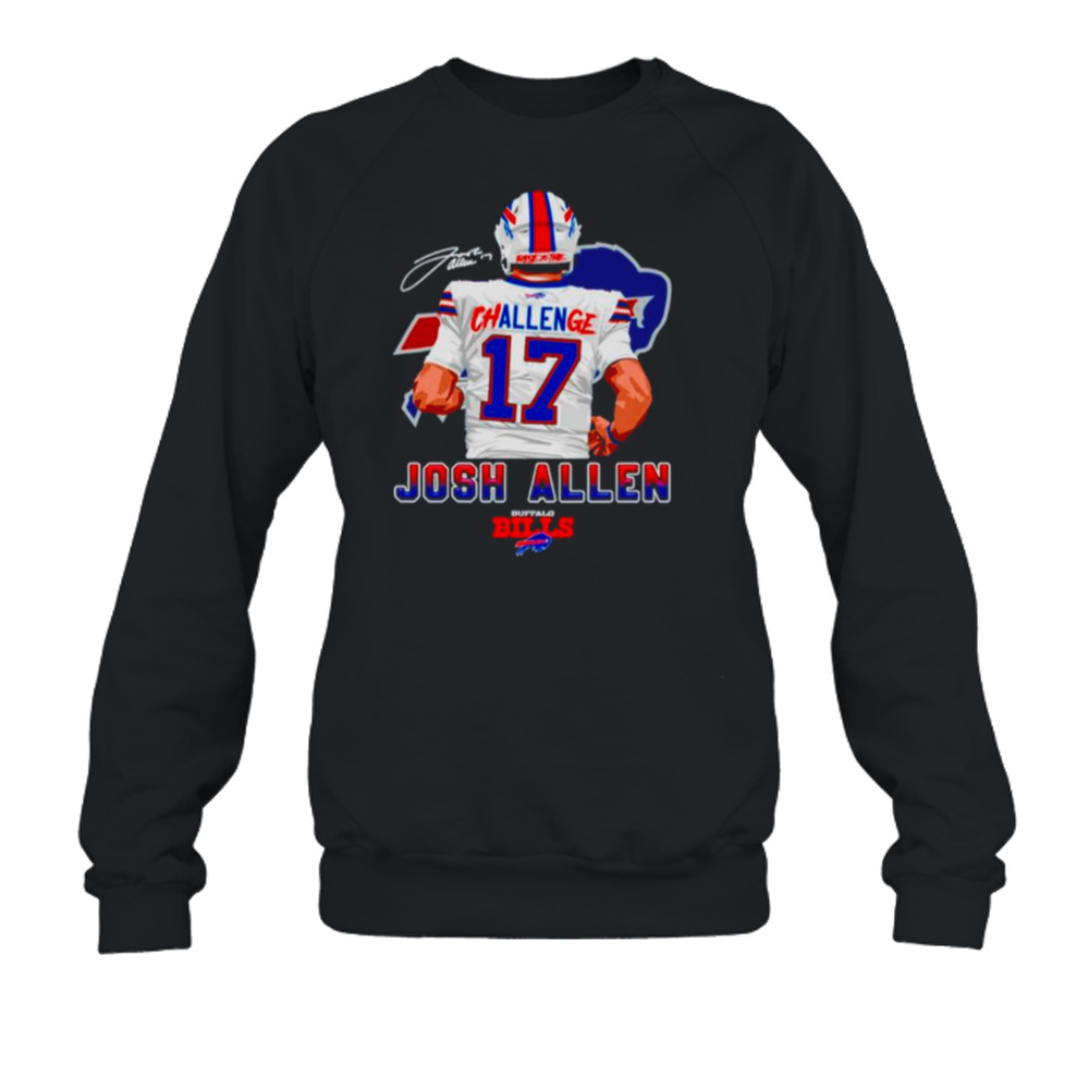 Buffalo Bills Challenge 17 Josh Allen Signature shirt, hoodie