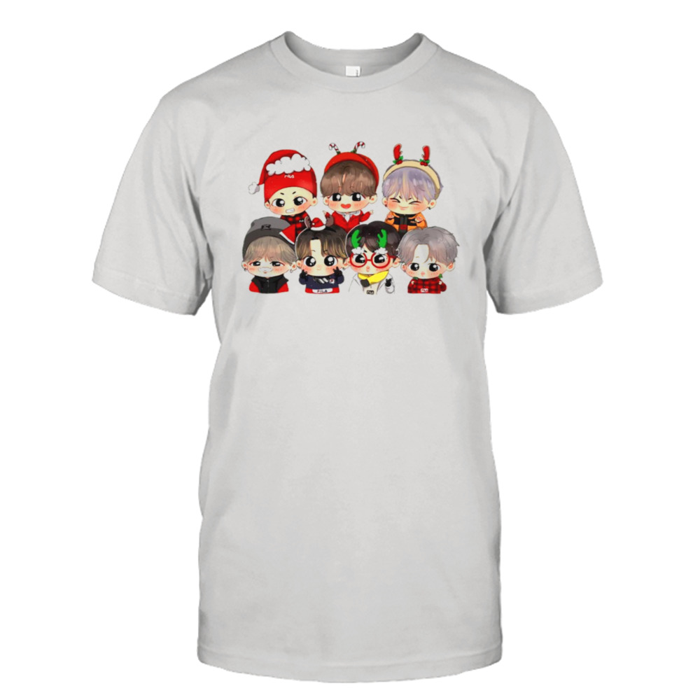 Bts Christmas Cartoon shirt