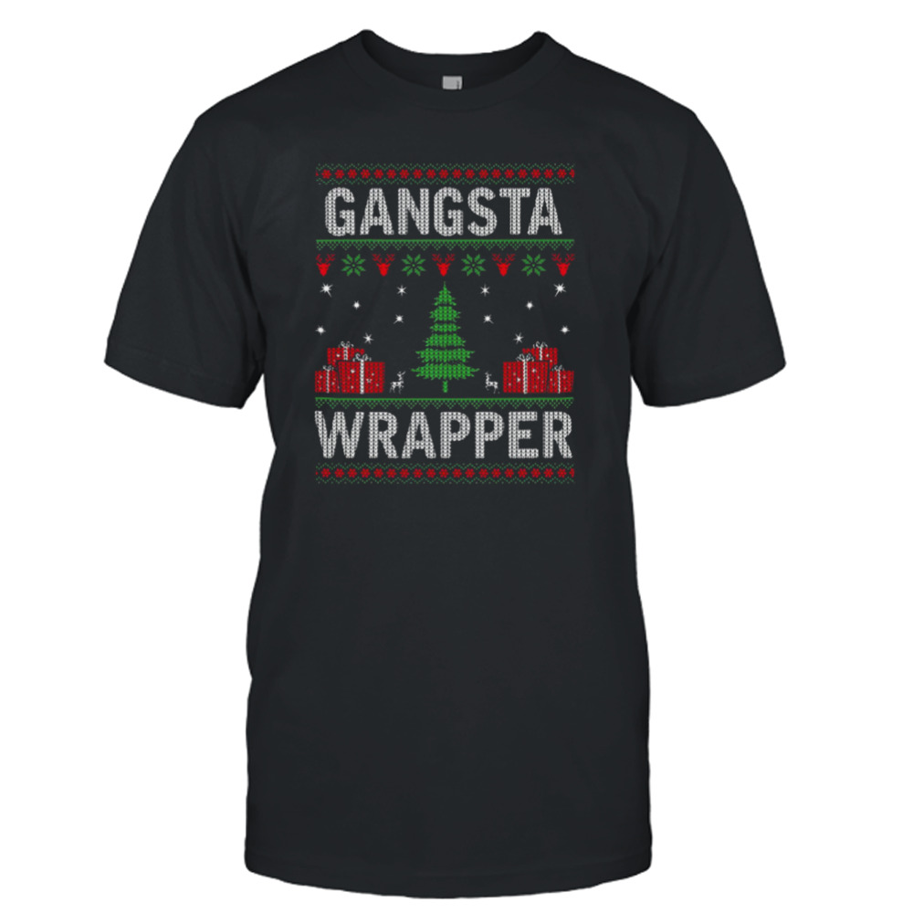 Gangsta Wrapper Christmas Design shirt