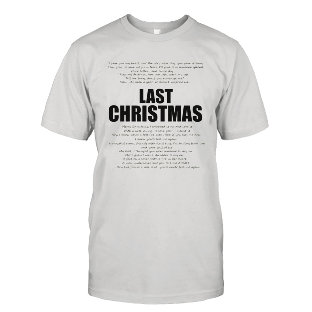 George Michael Last Christmas shirt