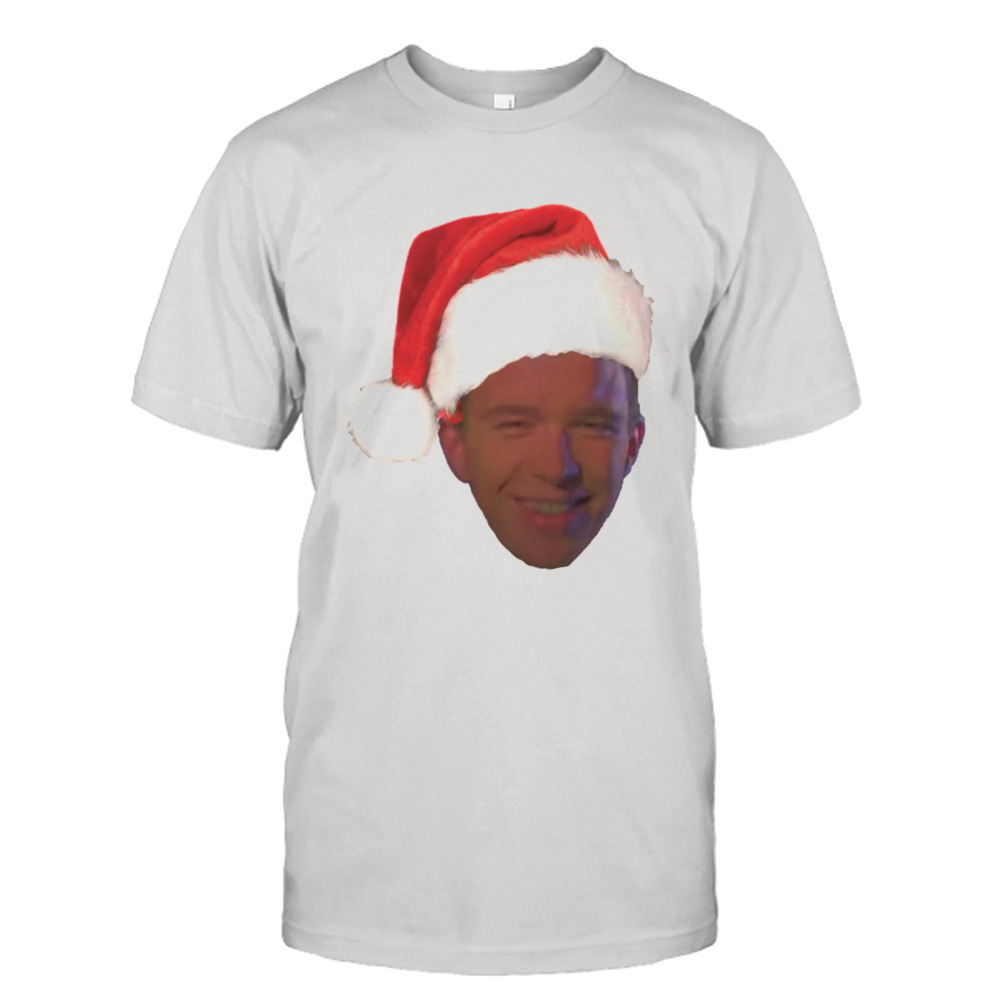 Santa Rick Astley Christmas shirt