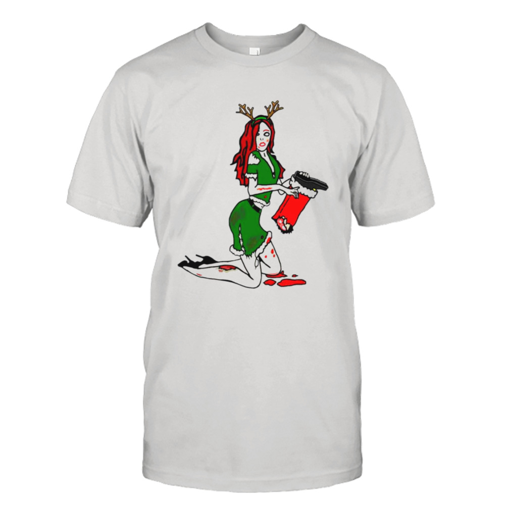 Christmas Zombie Woman shirt