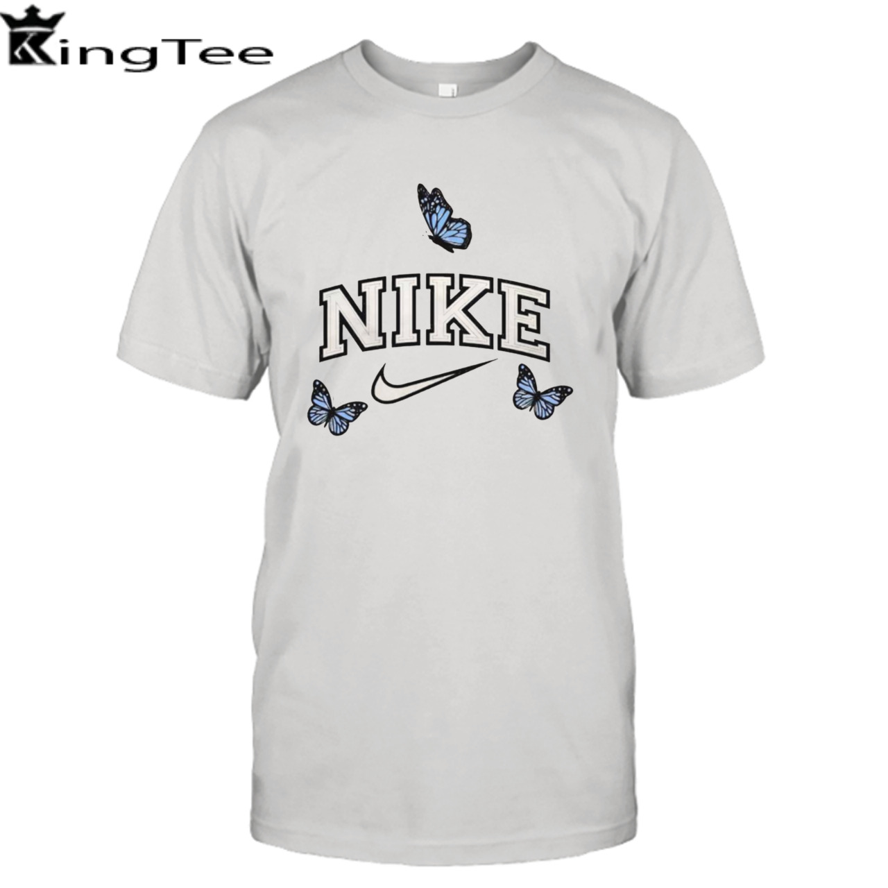 Nike Logo X Blue Butterflies shirt