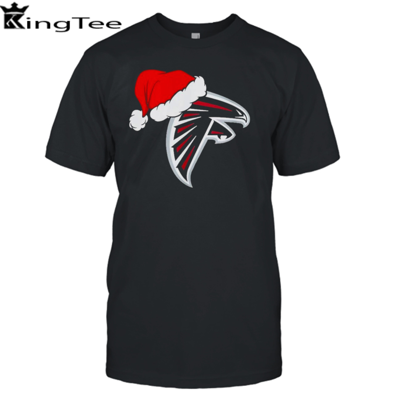 Atlanta Falcons logo Santa Hat Christmas 2023 Shirt