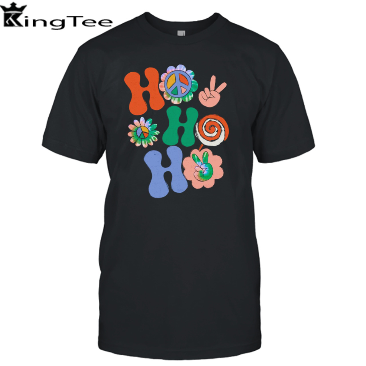 Hippie Ho Ho Ho Christmas Peace shirt