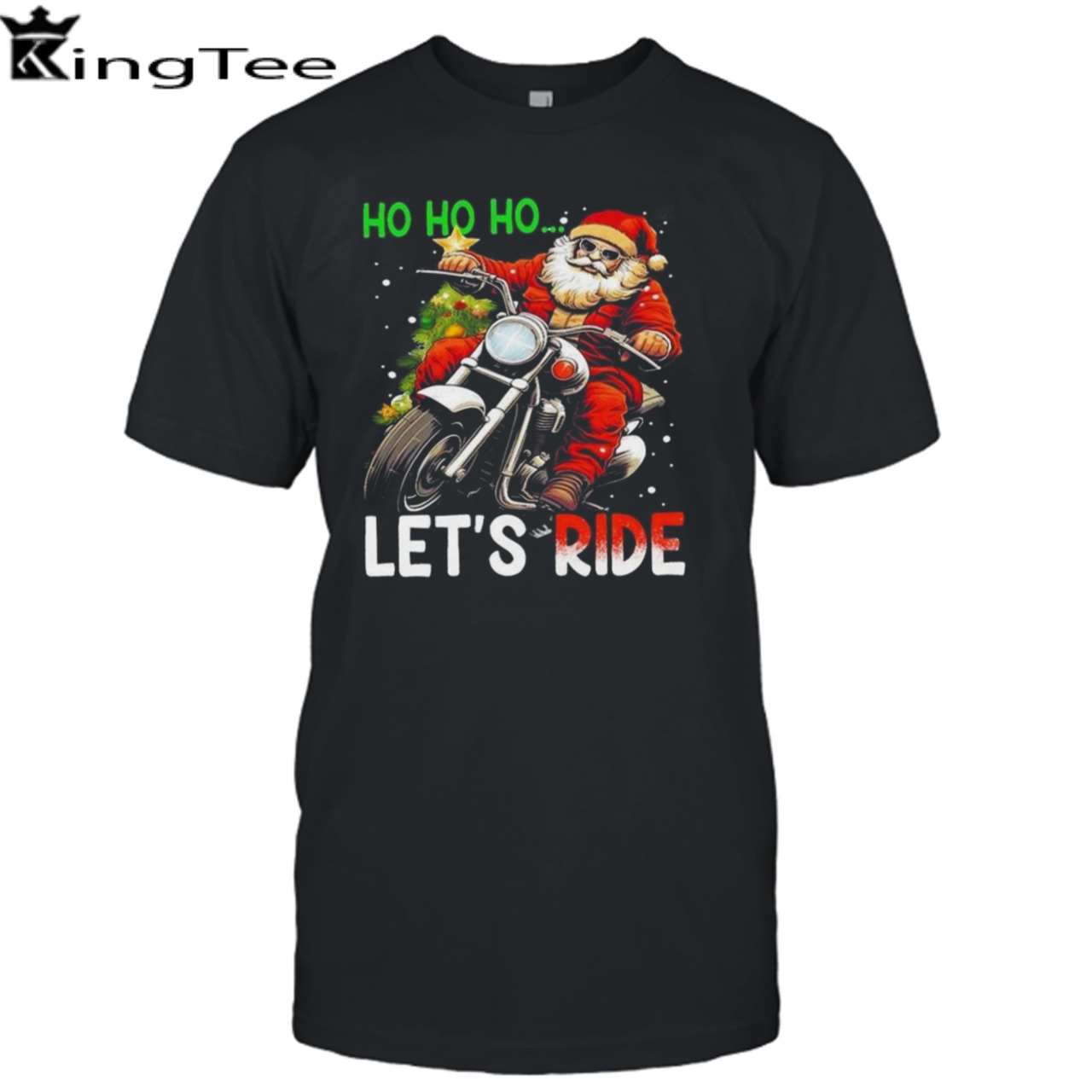 Ho Ho Ho Let’s Ride Santa Biker Christmas 2023 T-shirt