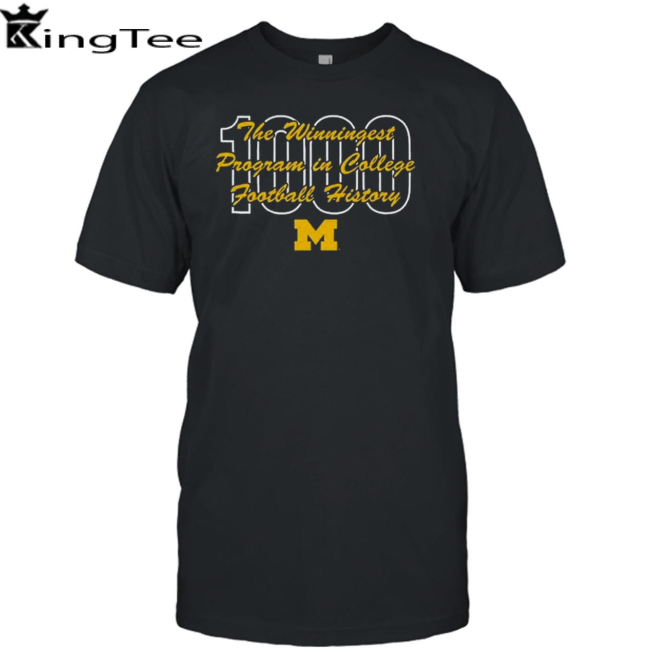 1000th win the winningest program in college football history Michigan Wolverines T-shirt