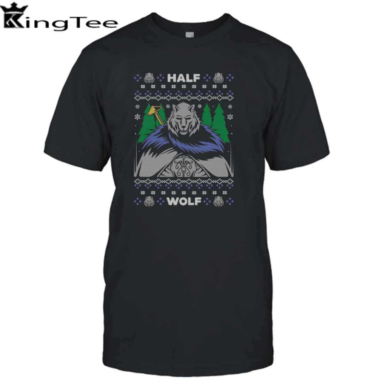 Half Wolf Knight Christmas shirt