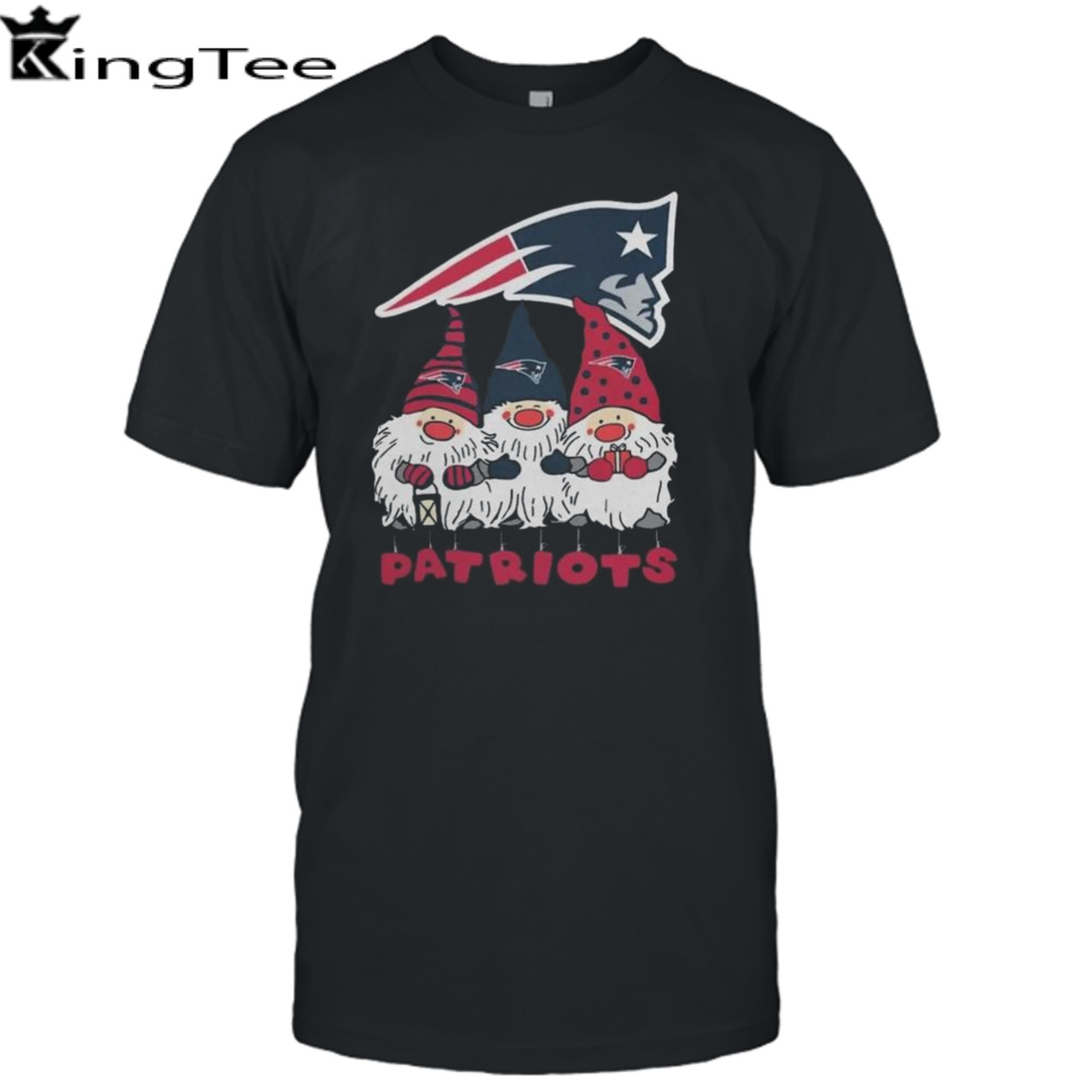 Happy Merry Christmas The Gnomes New England Patriots Logo Shirt