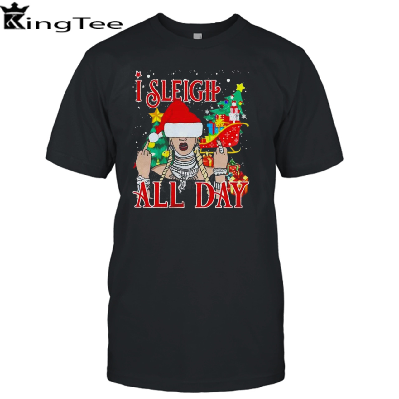 I Sleigh All Day Merry Christmas T-shirt