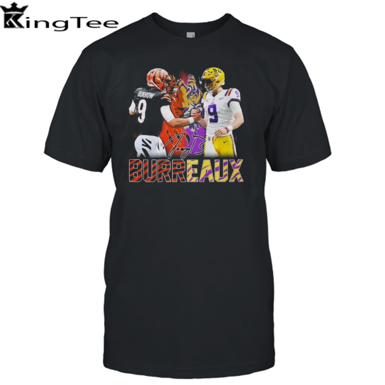 Joe Burrow Burreaux Cincinnati Bengals And LSU Tigers Signature Shirt