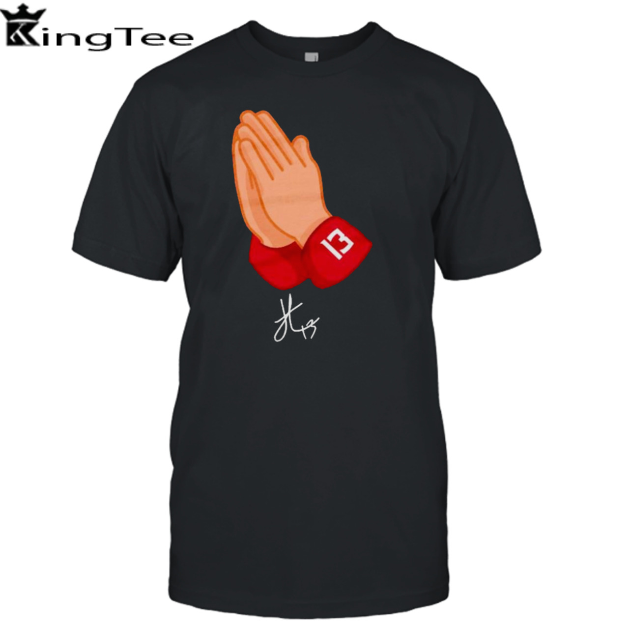 Jordan Travis College praying hand shirt