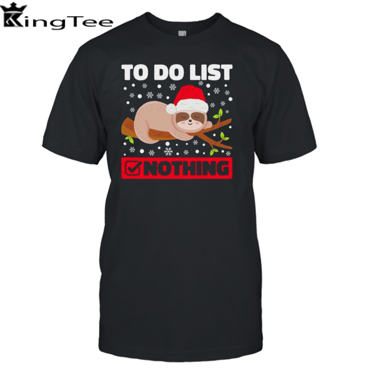 Lazy Sloth To Do List Christmas shirt