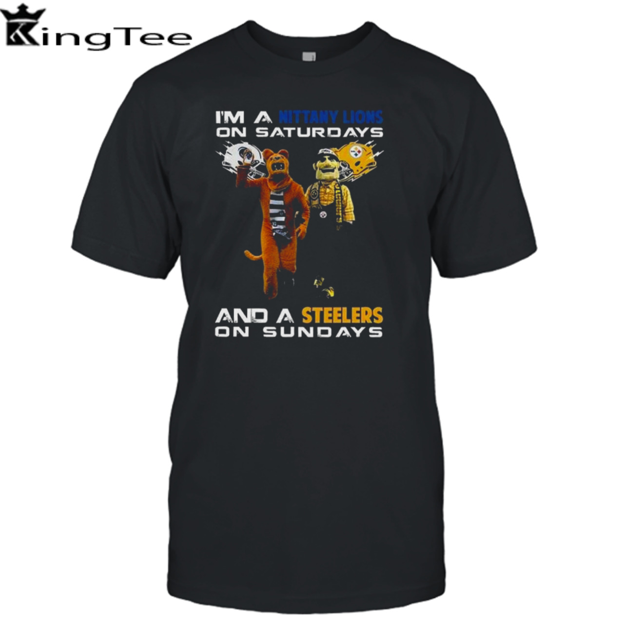 Mascot I’m A Nittany Lions On Saturdays And A Steelers On Sundays T-shirt