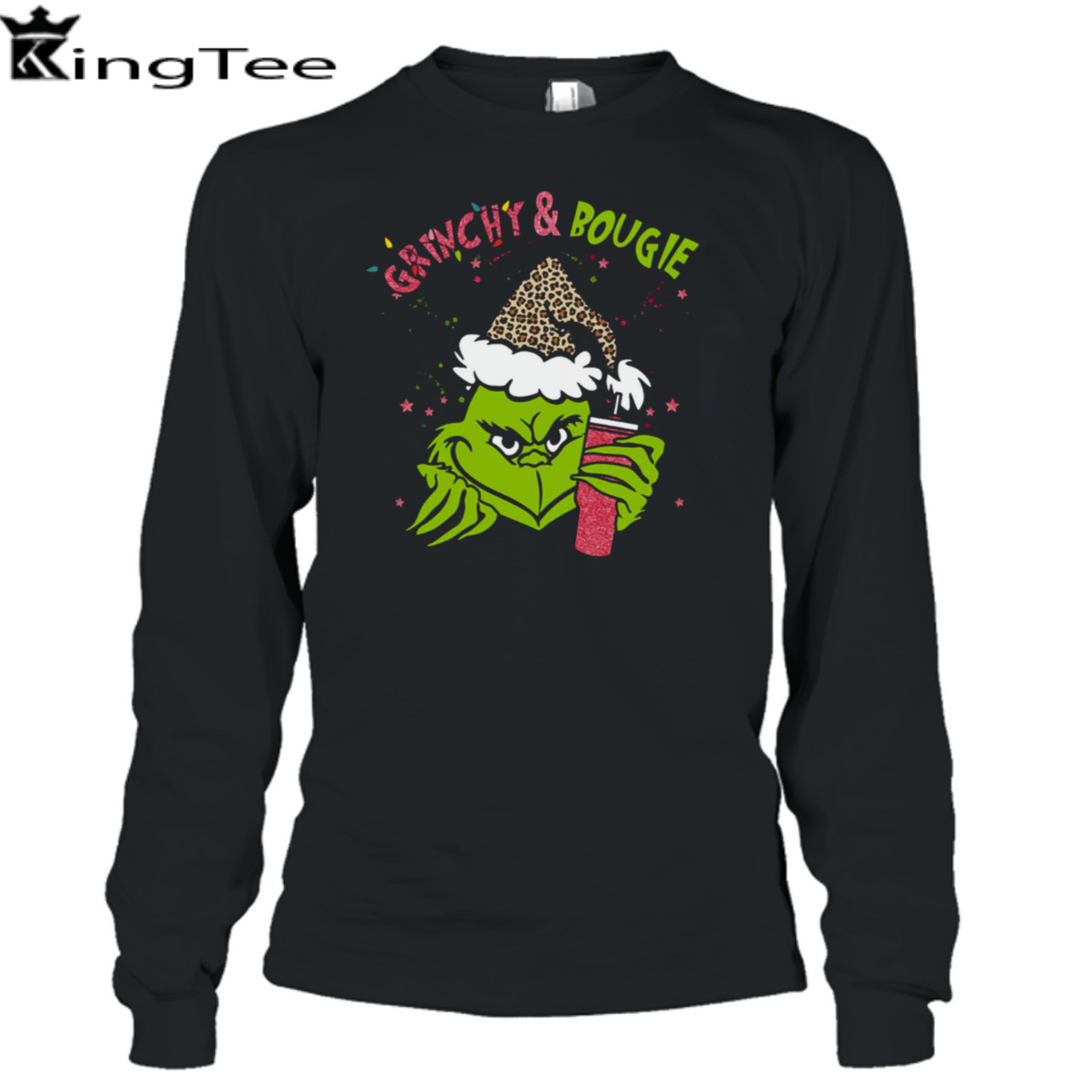 Mean Green Guy Christmas Stanley Tumbler Shirt, Grinch Bougie Crewneck Long  Sleeve
