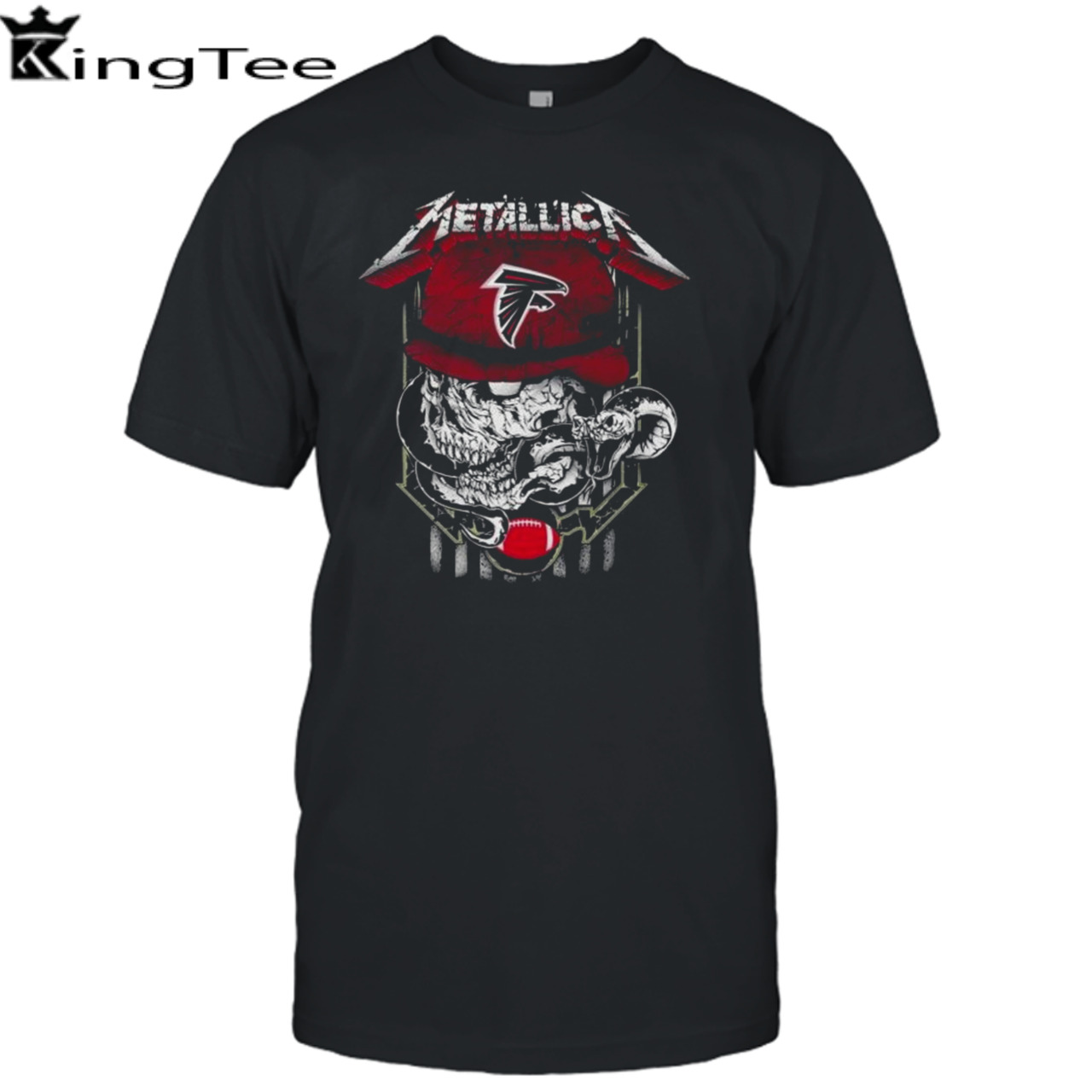 Metallica Skull Snake Atlanta Falcons USA T-Shirt