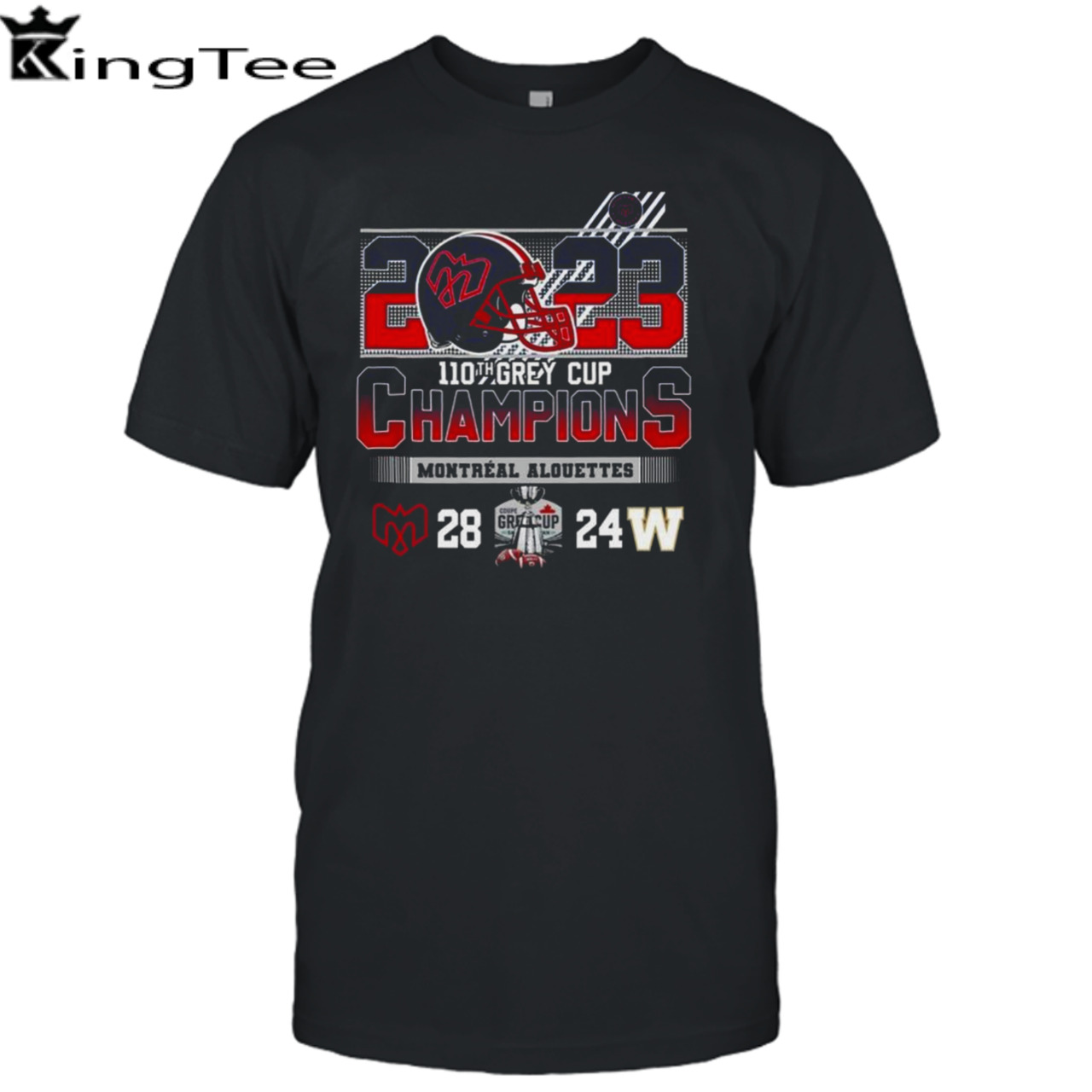 2023 110th Grey Cup Champions Montreal Alouettes shirt