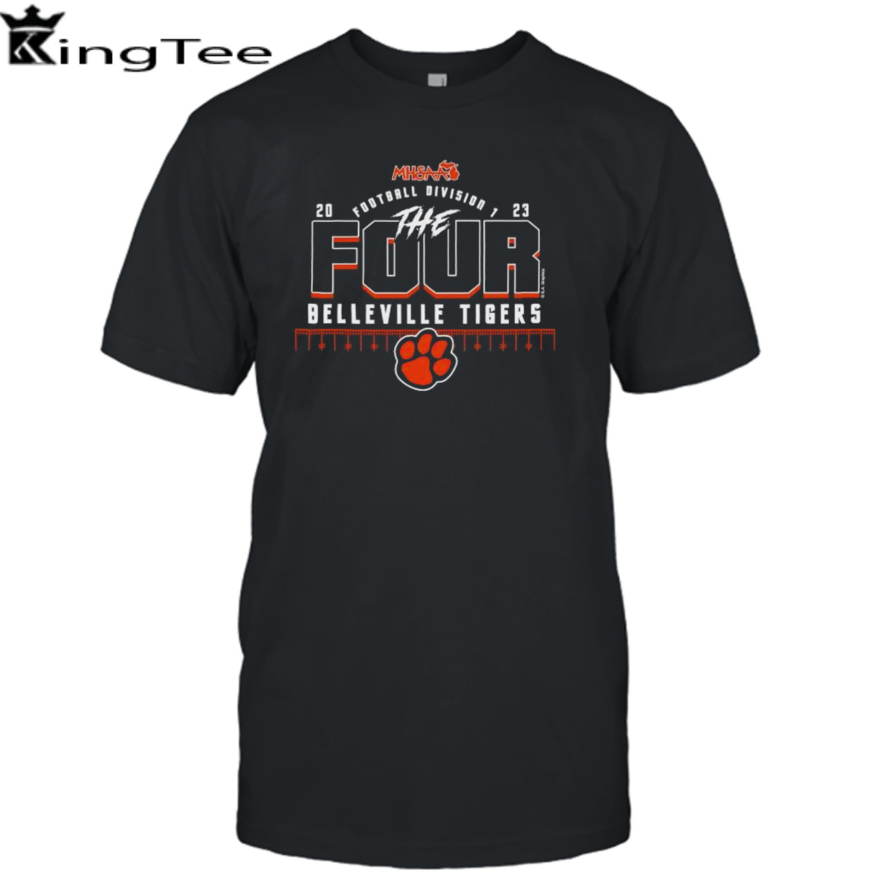 Belleville Tigers 2023 MHSAA Football Division I The Four Shirt